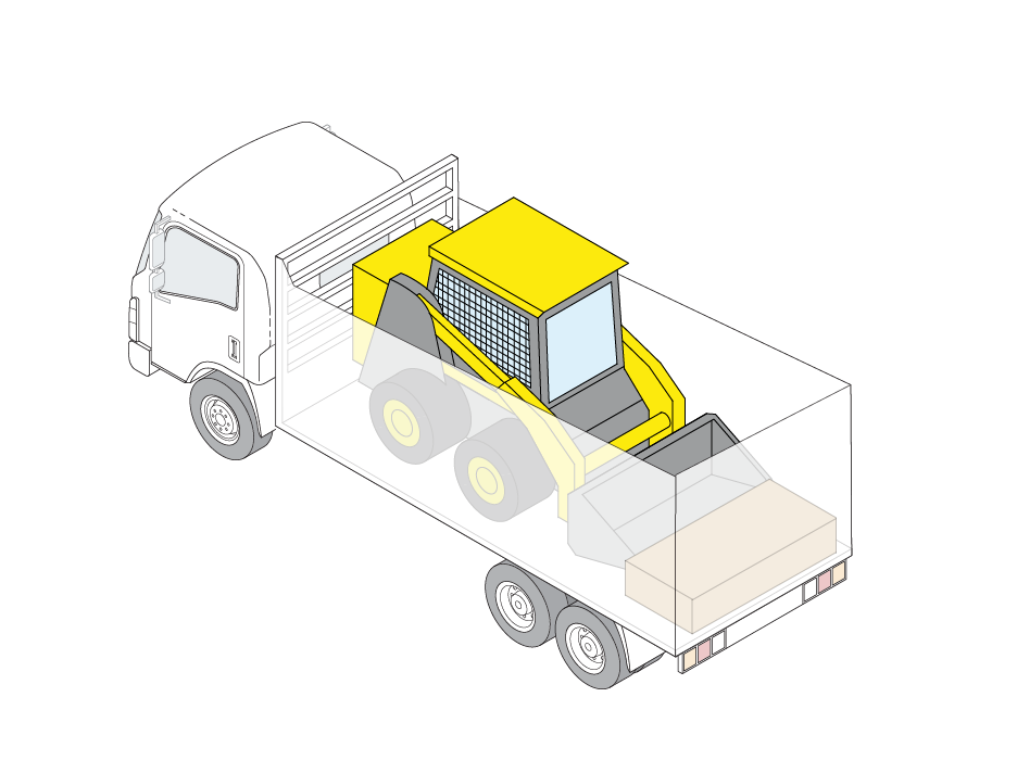 Direct restraint is often used as part of the load restraint system for some common load types, including equipment like bulldozers by using the vehicles body structure.